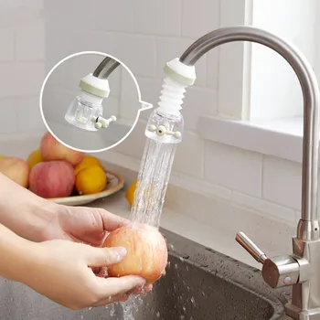 

Adjustable Kitchen Tap Head 360 Degree Rotatable Faucet Water Saving With Regulating Valve Sprayer Rotate Faucet Nozzle Tools