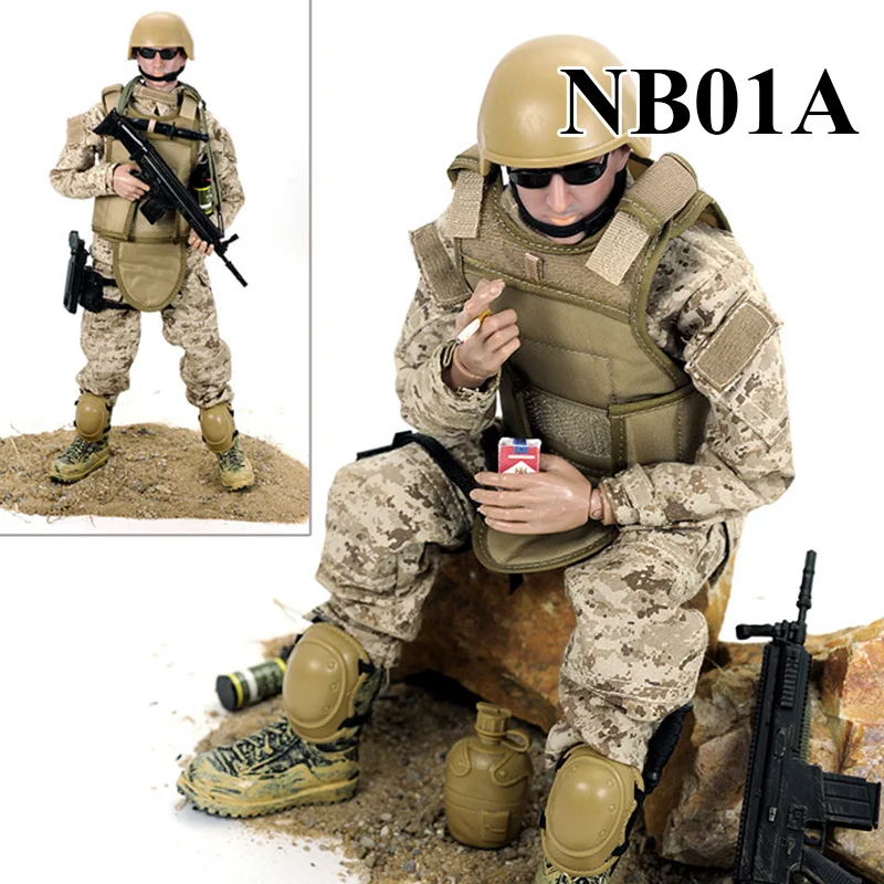 1/6 шкала спецназа солдат Полицейские собаки военные игры фигурки горячая распродажа - Цвет: NB01A
