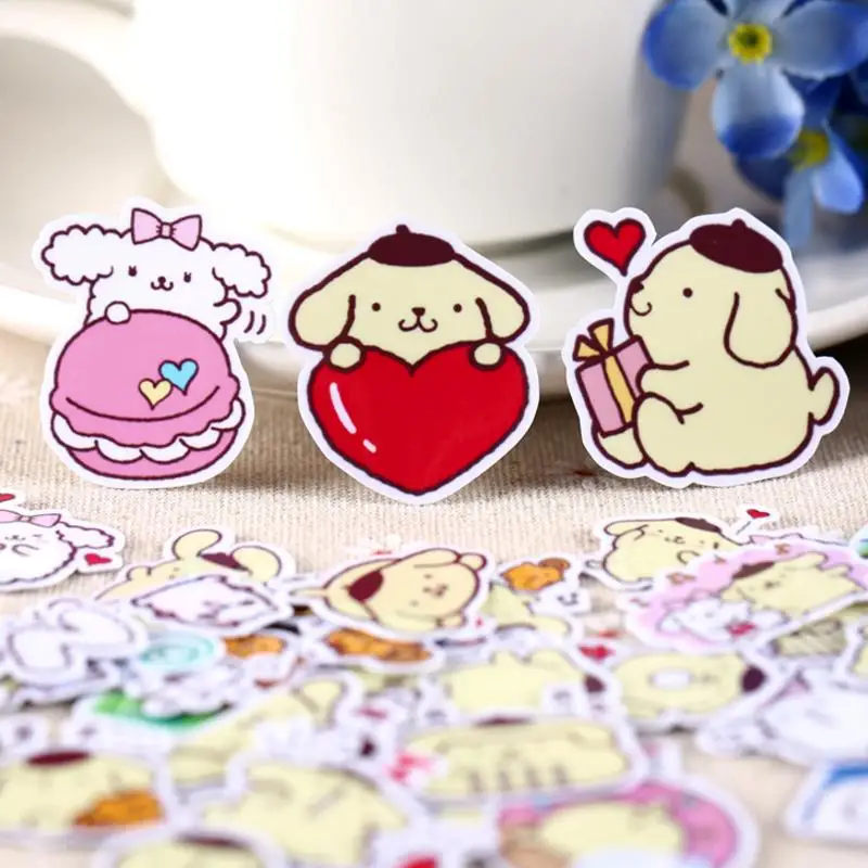 

40pcs/pack lovely self-made Pudding dog stickers beautiful decor sticker DIY craft photo album Classic Toys for kids gift