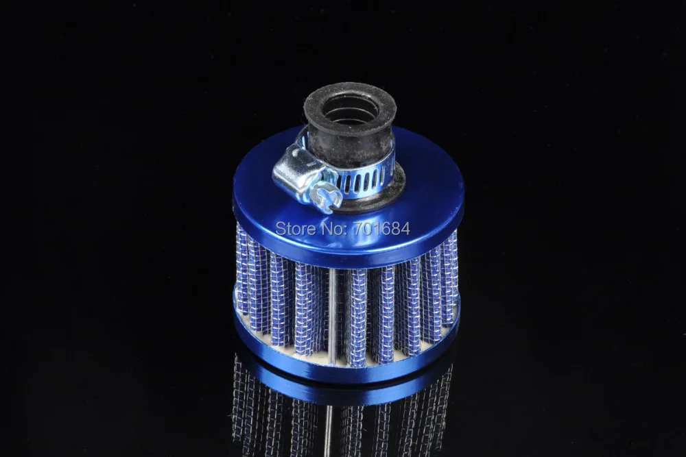 Free Shipping For 12mm Blue MINI OIL AIR INTAKE CRANKCASE VENT COVER