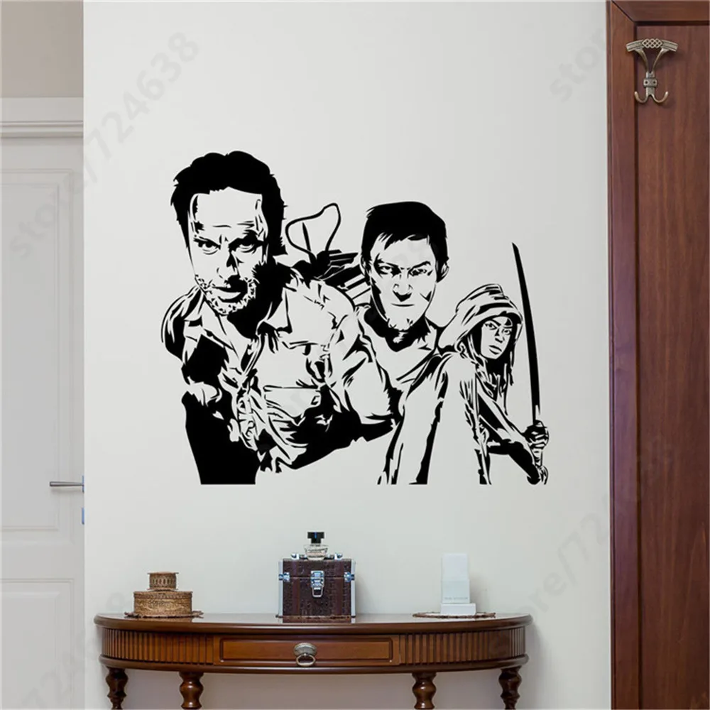 The Walking Dead Wall Decal Zombie Movie Vinyl Sticker Home Kids Room