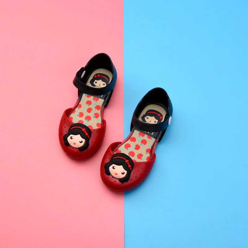 

Disney summer 2019 children's shoes new girl sandals Snow White children's jelly shoes Size 24-29