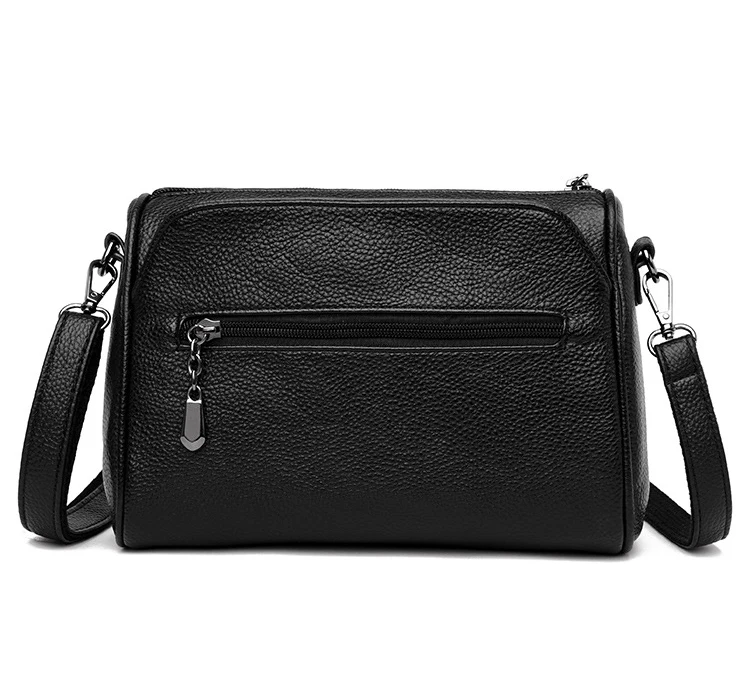  Fashion Patchwork Genuine Leather Women's Handbags New Small Shoulder CrossBody Bags For Women Mess - 4000340667105