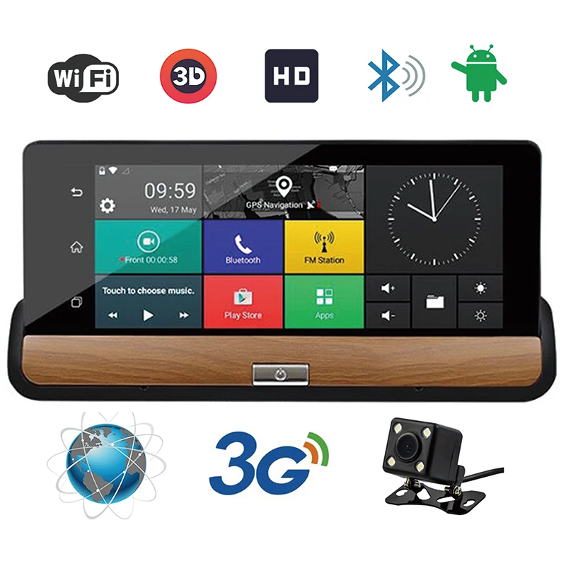 

7 Inch Car GPS Navigation Bluetooth Android 5.0 Navigator Automobile DVR HD 1080 Vehicle Sat Nav Free maps