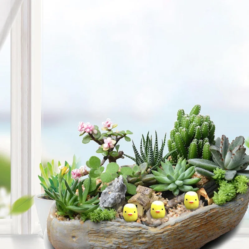 

5pcs Micro Landscape Chicken Kawaii Cabochons Resin Craft Miniature Figurines Mini Garden Decoration Terrarium Decor Home Craft