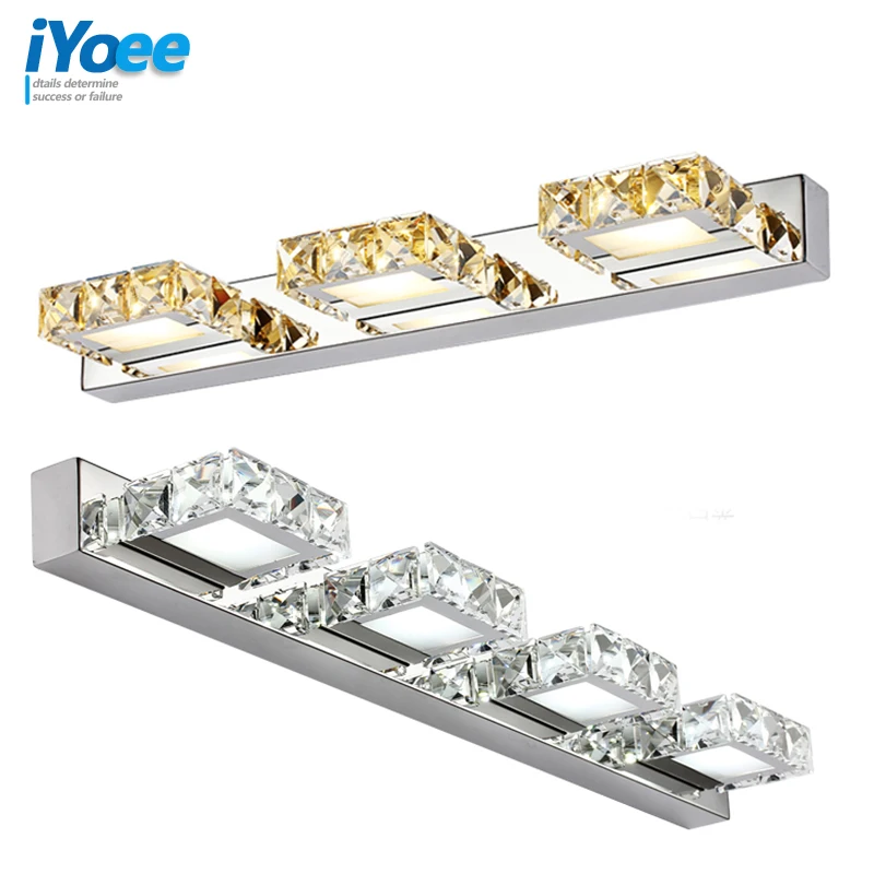 الحديثة كريستال داخلي الحمام وحدة إضاءة LED جداريّة ضوء مصباح غرفة نوم المرآة البالونية ضوء مجلس الوزراء ممر الجدار الشمعدان الإضاءة 85-265 V الحديثة كريستال داخلي الحمام وحدة إضاءة LED جداريّة ضوء مصباح غرفة نوم المرآة البالونية ضوء مجلس الوزراء ممر الجدار الشمعدان الإضاءة 85-265 V