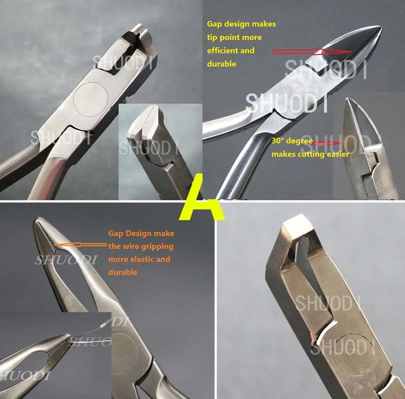 4 шт. набор стоматологических ортодонтических дистальных концевых резаков кусачки для лигатур плоскогубцы кронштейн для удаления плоскогубцы Взвешивание плоскогубцы для вашего выбора