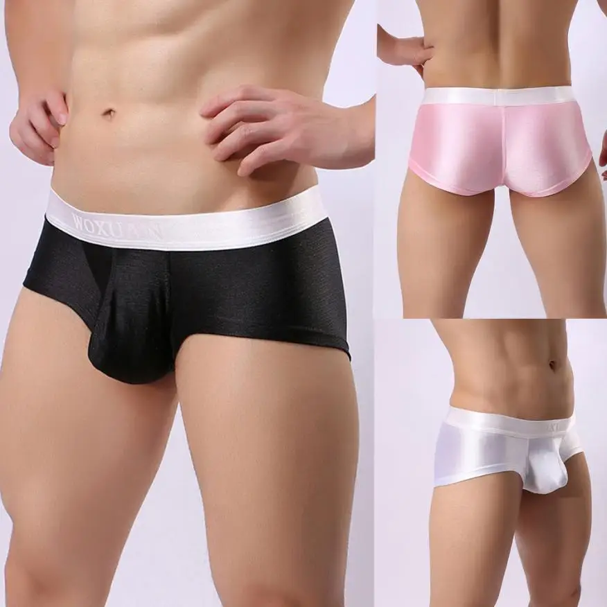 

Men Underwear Brushed Light Stretch High Fork Briefs Sexy Underpants Popular Men's Briefs Charming Knickers Briefs Underclothes