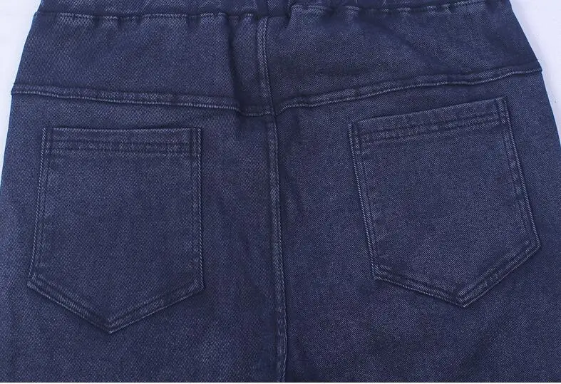 Винтажные хлопковые джинсы размера плюс с завышенной талией для мамы, эластичные женские синие джинсы с эффектом потертости, обтягивающие джинсы, классические узкие брюки D70