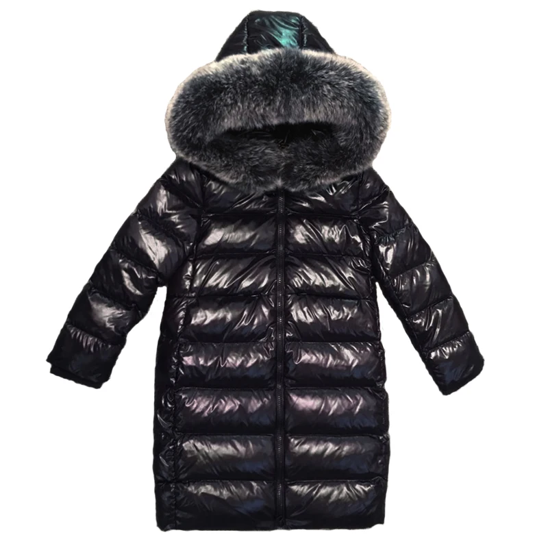 Одежда для девочек до-30 градусов зимние куртки-пуховики детские пальто теплая плотная одежда детская верхняя одежда для мальчиков, парка для холодной погоды
