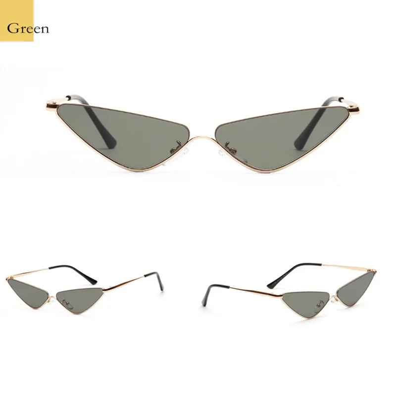 

2019 Fashion Retro Triangle Cat Eye Sunglasses European and American Trend Ladies Small Box Sun Glasses For Women T6