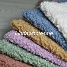Новая утепленная имитация небольшой вьющейся шерсти, Овечья искусственная меховая ткань, плюшевая ткань, войлочная ткань, 160 см* 45 см(половина ярда)/шт