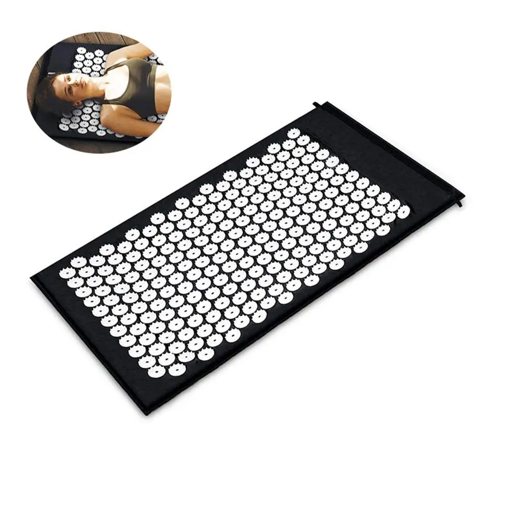Yoga Mat Massager Pillow Foot Massage Cushion Acupressure Mat Yoga Lotus Spike Acupuncture Mat For Back/Neck Pain Relief