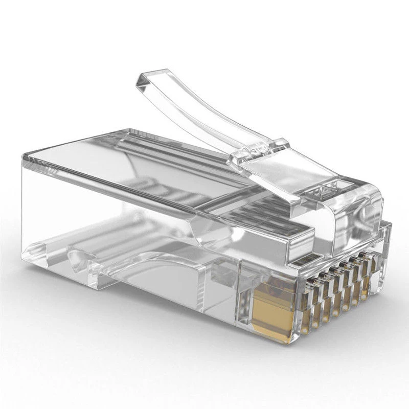 Сетевой модульный штекер 100 шт./лот RJ45 8P8C CAT5e CAT6 концевой разъем для