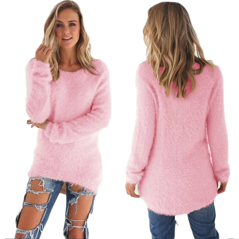 Casual Warm Jumpers Ladies Top Femme Sweater Women Autumn Winter