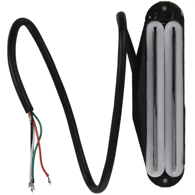 Dual Hot Rail Blaster Humbucker Humbucking Pickups for ST TL Strat Squier Electric Guitar Cigar Box Guitar,White body