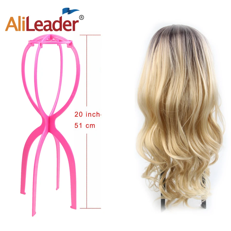 Alileader Colorful Adjustable Wig Stand Plastic Hat Display Wig Head