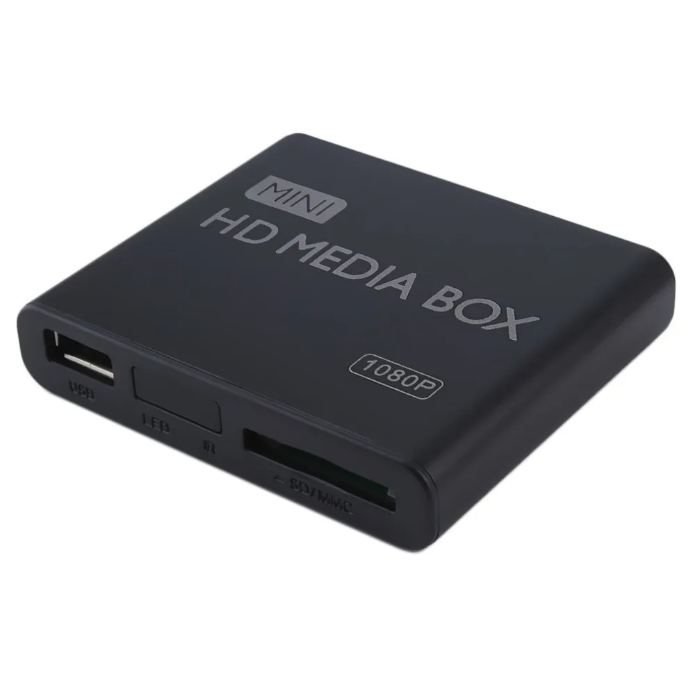 Мини Полный 1080 p HD медиаплеер MPEG/MKV/H.264 HDMI AV USB+ пульт дистанционного управления с поддержкой MKV/RM-SD/USB/SDHC/MMC HDD-HDMI
