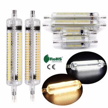 

New Arrival Dimmable R7S LED 118mm 78m 135mm Replacement Halogn FloodLight 2835 3014SMD Lamp AC 220V Warm/Cool White Bulbs