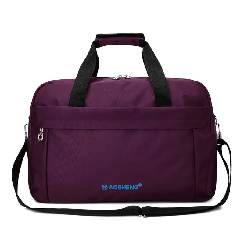 Scione бизнес путешествия сумки на плечо для мужчин водонепроницаемый чемодан сумка для ноутбука чемодан Твердые повседневные спортивные выходные сумка через плечо - Цвет: Purple