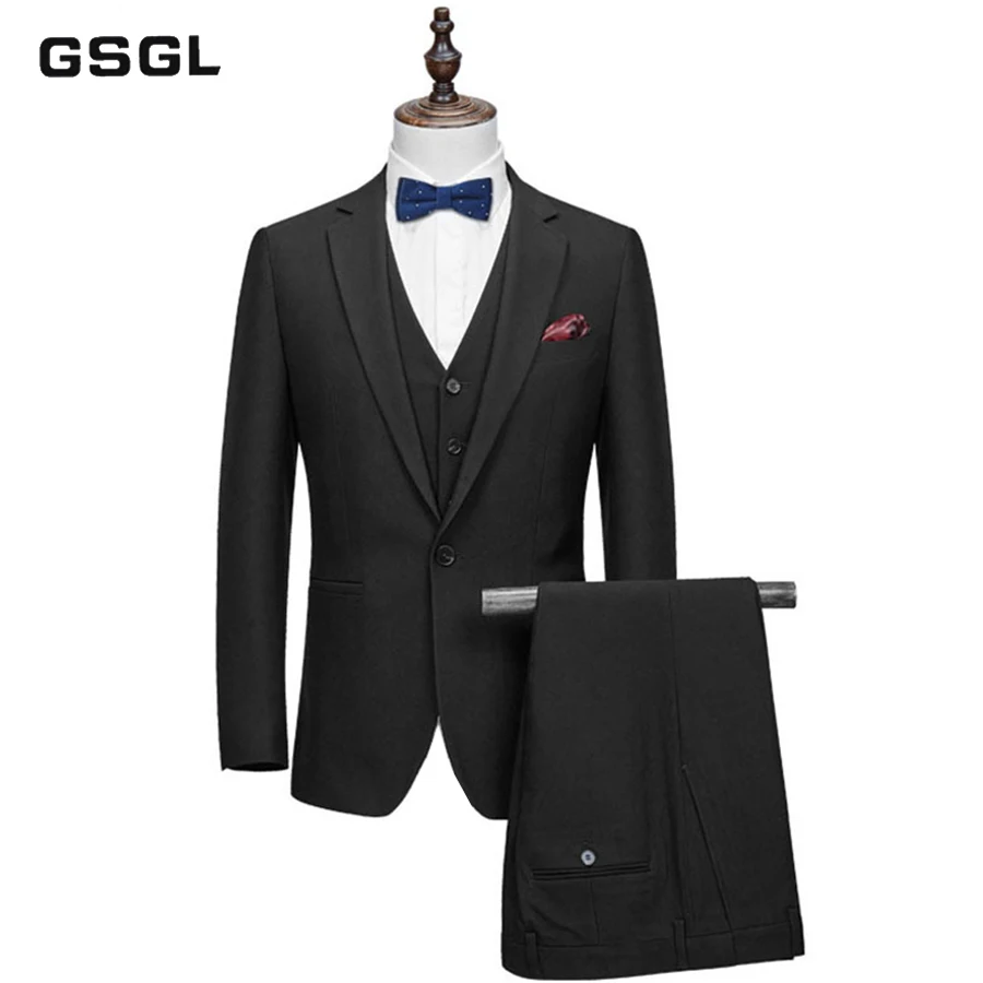 

Men's Suit Slim Fit/Straight/Loose Fashion Solid Suit for Business Wedding Working 2 Button 2 Piece Suits Jacket & Trousers