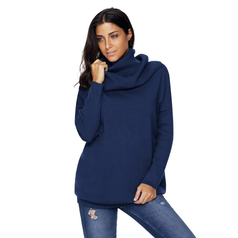 Turtleneck sweater plus size women pullover oversized knitted sweaters 2018 Autumn winter fashion long sleeve casual jumpers Turtleneck sweater plus size women pullover oversized knitted sweaters 2018 Autumn winter fashion long sleeve casual jumpers