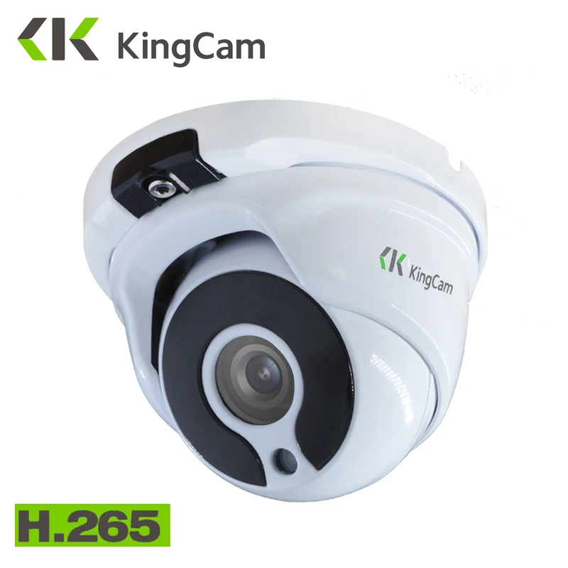 

KingCam H.265 Metal Anti-vandal POE IP Camera 2.8mm Lens Wide Angle 1080P Security ONVIF CCTV Surveillance 6mm Dome IP Cam