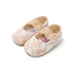 Обувь для девочек 2019 Весна кружево новорожденных обувь для девочек мягкая детская обувь для первых шагов белые туфли принцессы подарок на