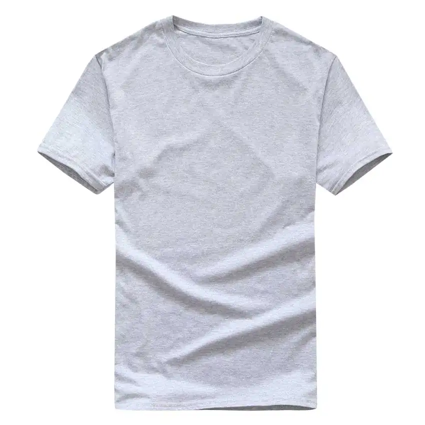 Новая однотонная разноцветная футболка, черная и белая хлопковая футболка для мужчин, летняя футболка для скейтборда для мальчиков, футболка для скейтборда - Цвет: Light grey