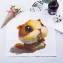 Мультфильм милый белка футболка узор Горячая передача офсетная печать на заказ штамповка DIY Одежда патч глажка декоративная паста