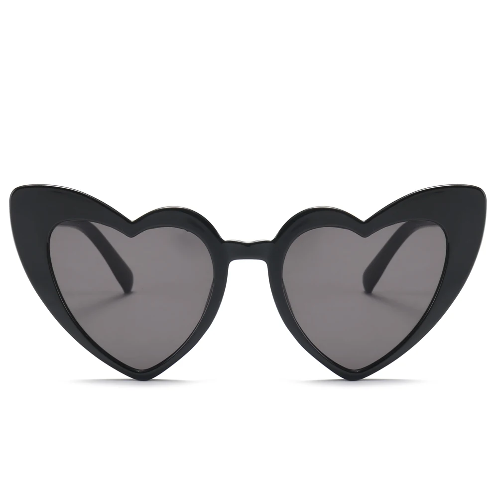 Женские солнцезащитные очки Peekaboo love heart, кошачий глаз, винтажные, рождественский подарок, черные, розовые, красные, в форме сердца, солнцезащитные очки для женщин, uv400