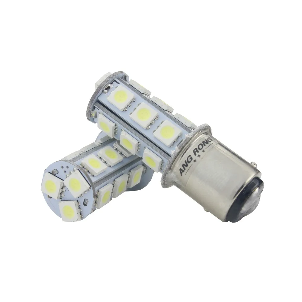 Angrong 2 шт. 5 Вт BAZ15d P21/4 Вт 566 18 SMD СВЕТОДИОДНЫЙ Стоп Хвост Лампа фонарь заднего хода, белый цвет