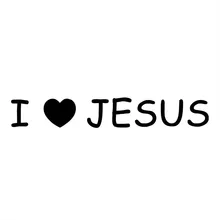 14X2.1CM I LOVE JESUS Car Stickers Personality Motorcycle Car-styling Vinyl Decals S8-0109