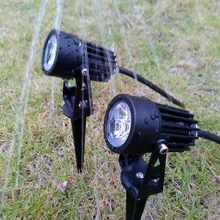 Открытый Сад света 3 Вт светодиодный 3x1 Вт светодиодные лампы Газон лампа AC 220 V 110 V DC12V Водонепроницаемый IP65 Street Точечные светильники лампы красные, синие зеленого и белого цветов