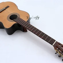 Новое поступление высокое качество твердого красного кедра классический-электрогитара