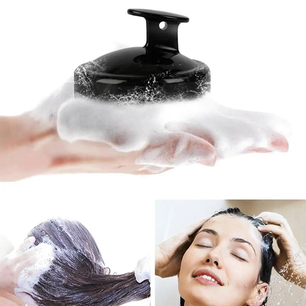 Силиконовая щетка для массажа головы гребень-шампунь расческа для мытья волос