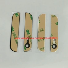 20 пара/лот для iPhone 5 5G Задняя часть корпуса сверху и снизу стеклянная крышка с задний объектив камеры, Вспышка Диффузор Замена Ремонт