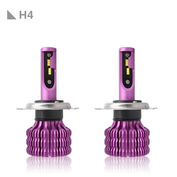 

H4 X9 2Pcs Car LED Headlight Bulbs 6000K 36W 1800LM LED Headlamp Fog Light purple