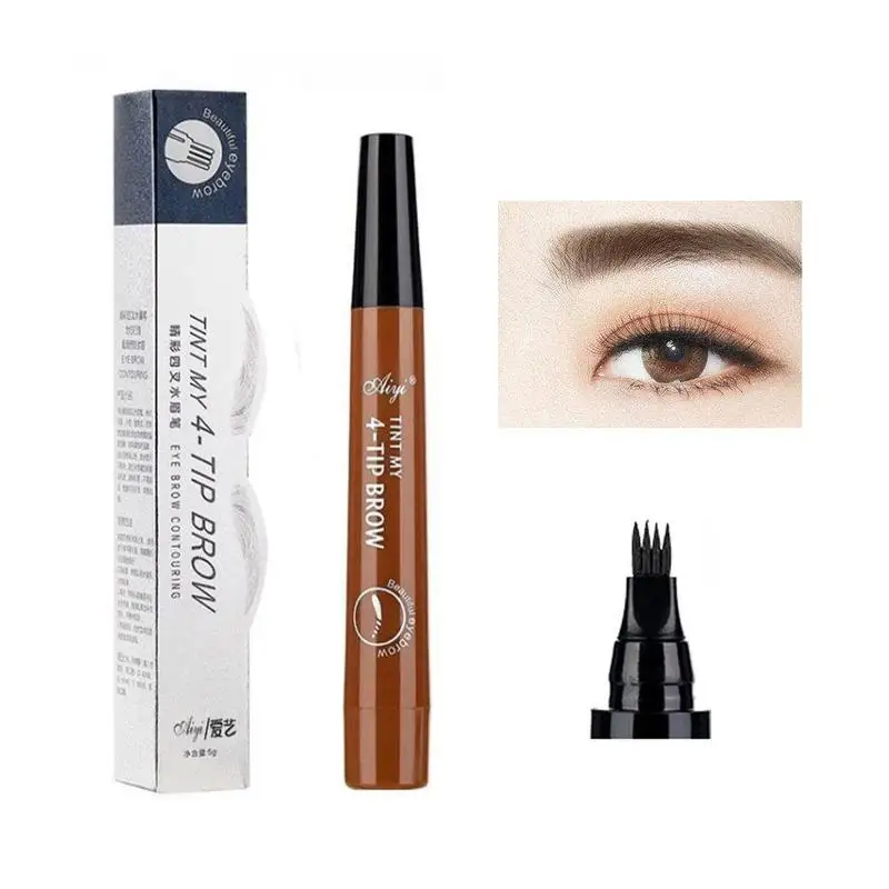 Microblading ручка для бровей водостойкая для формирования бровей Карандаш для татуировки хна для бровей легко носить макияж для глаз жидкая ручка для бровей