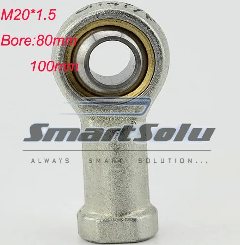 

free shipping 2pcs M20 Female Threaded Rod End Joint Bearing SI20T/K PHSA20 air cylinder bearing for 80mm 100mm bore sizes