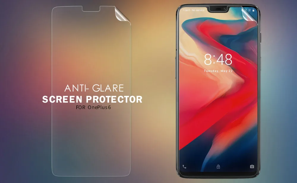 2 PCS NILLKIN Film For OnePlus 6 A6000 Screen Protector Anti Glare