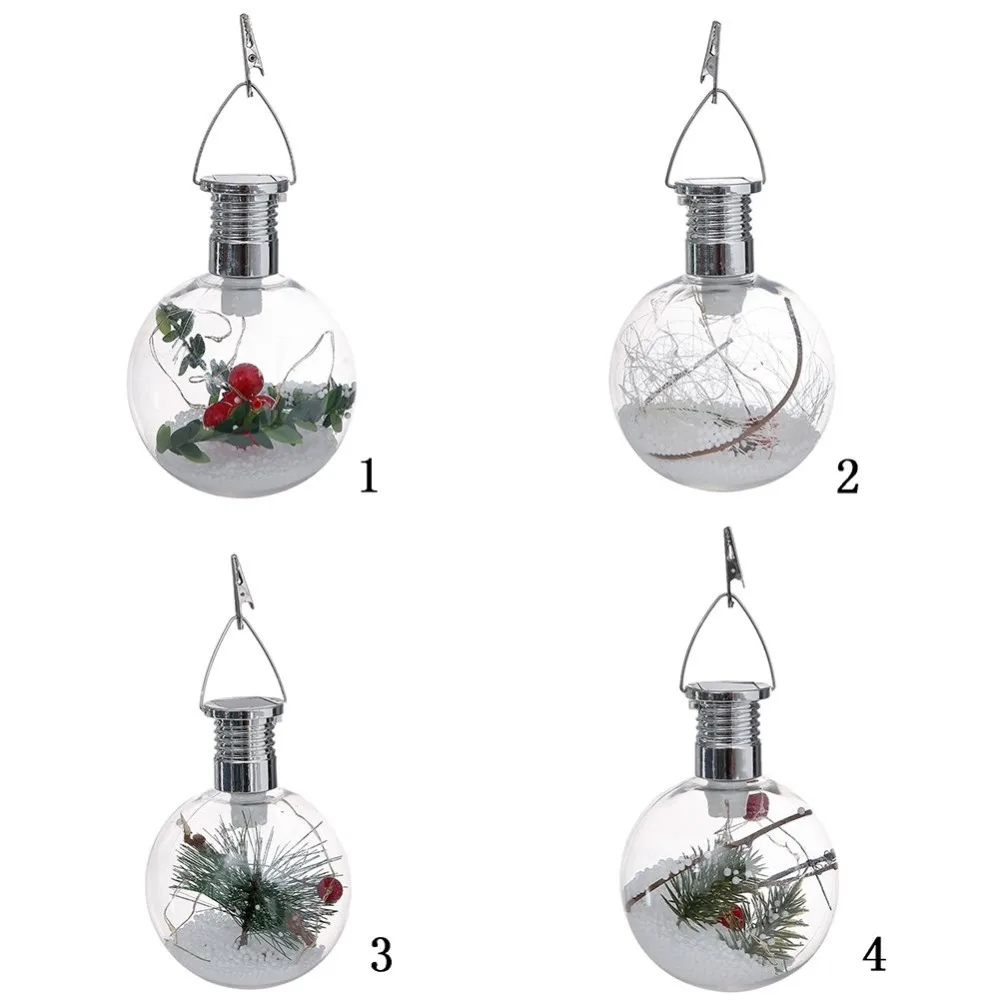 Solar Energy Ball Copper Line Christmas Tree Decoration Hanging Lights Household Bedroom Courtyard Hanging Small Night Lights