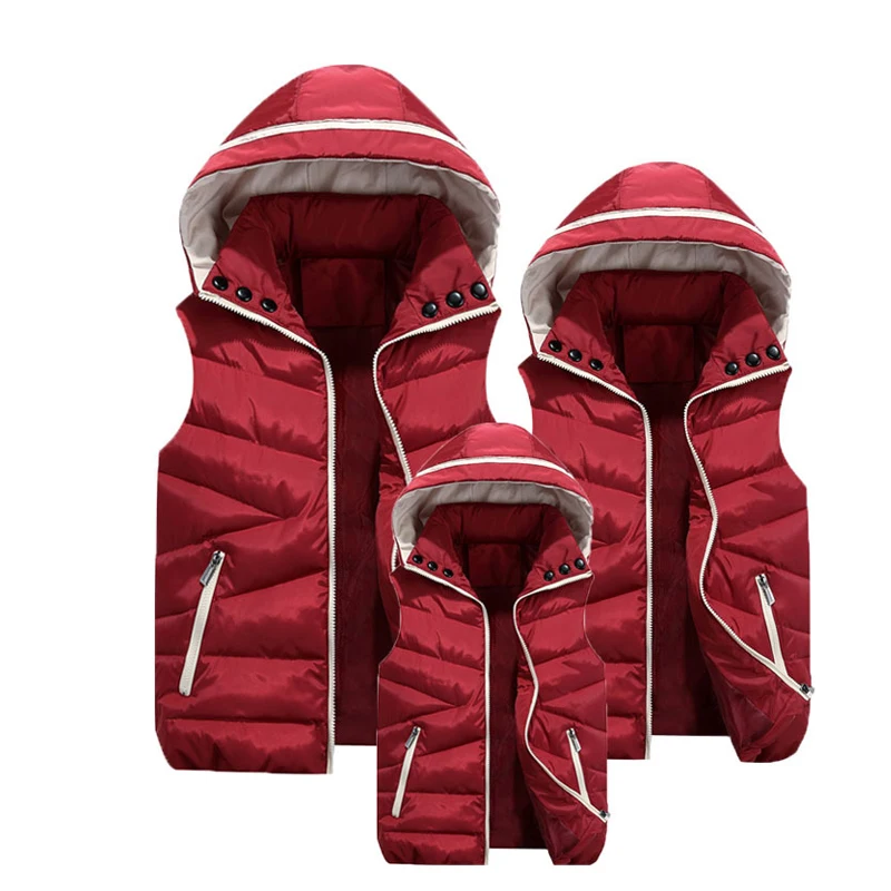 

Lusumily Plus Size Women Vest Cotton Wool Collar Hooded Down Vest Removable Hat Female Thicken Winter Warm Black Waistcoat