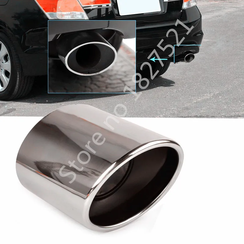 1x Exhaust Muffler Tail Pipe Tip Tailpipe Trim For Honda CR-V CRV 2008-2012