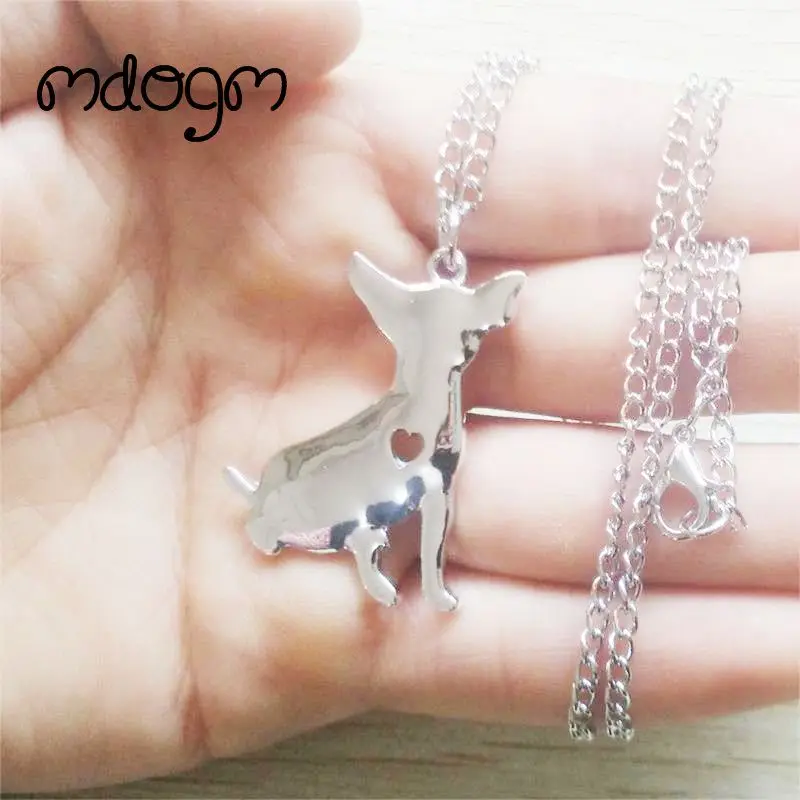 2018 Cute Welsh Corgi Necklace Dog Animal Pendant Gold