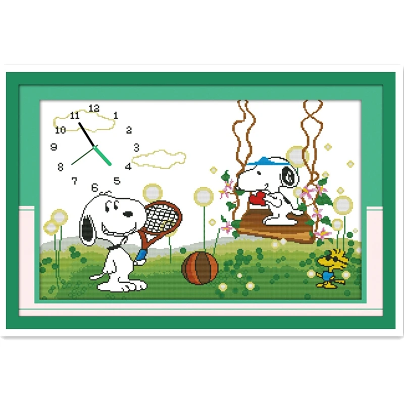 

Happy Lovers Embroidery Cross Set DMC Cross Stitch Fabric Needlework Home Decor Painting Chinese Counted Cross Stitch Pattern