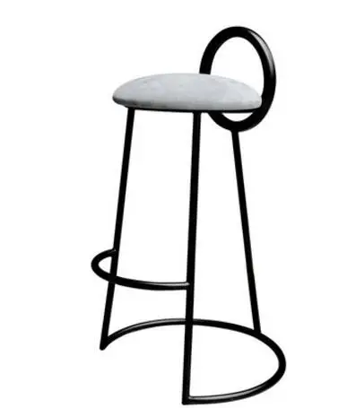 Iron bar bar chair Nordic front desk high table stool tea shop coffee shop chair Korea bar table chair