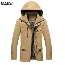 BOLUBAO брендовая мужская парка, зимняя куртка, теплое пальто, приталенная мужская повседневная ветрозащитная куртка с капюшоном, парка, пальто