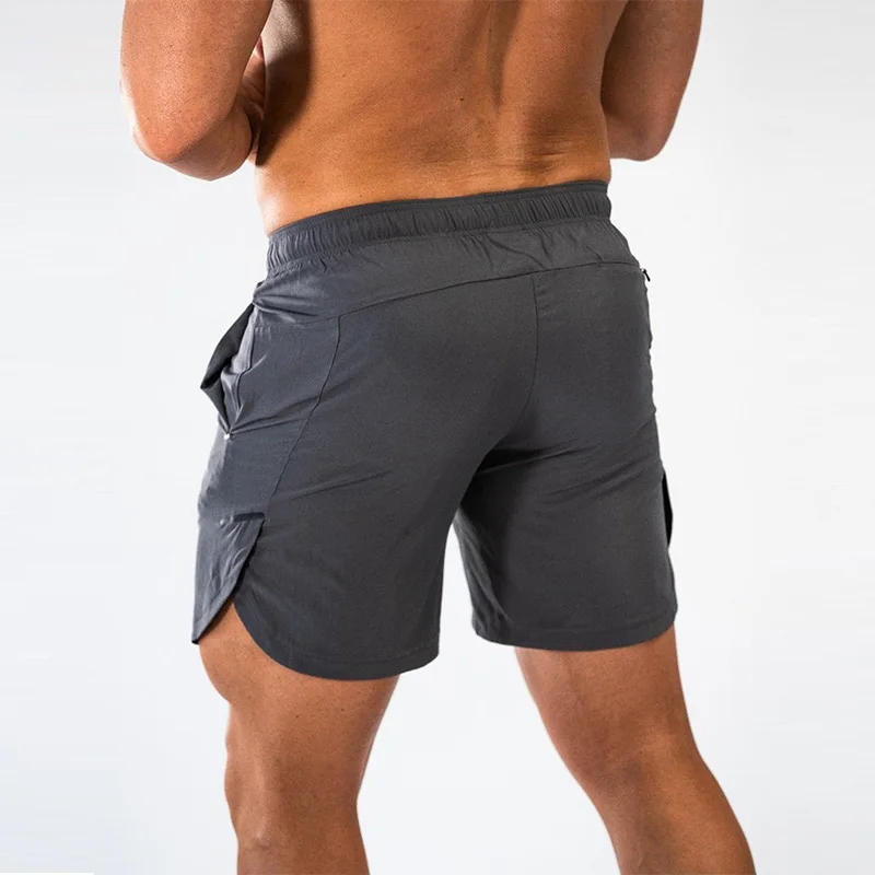 Мужские дышащие шорты для фитнеса бодибилдинга модные повседневные тренажерные залы Мужская тренировка для бегунов брендовые пляжные тонкие короткие брюки размер m-xxxl