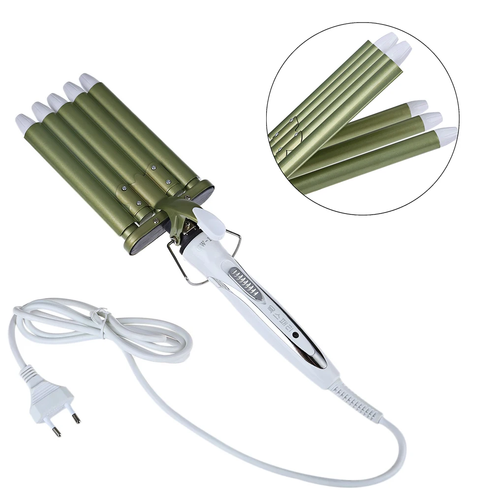 

Professional Electric Hair Curler 5 Barrels Fast Heat Curling Wand Iron Tools Adjustable Digital Hair Waver Styling 220V Eu Plug